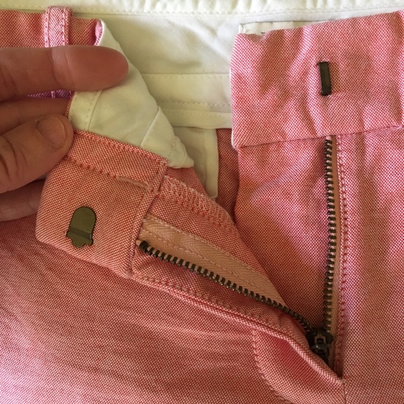 J Crew Factory Pink Oxford Cotton Chino Shorts - Picture 2 of 6